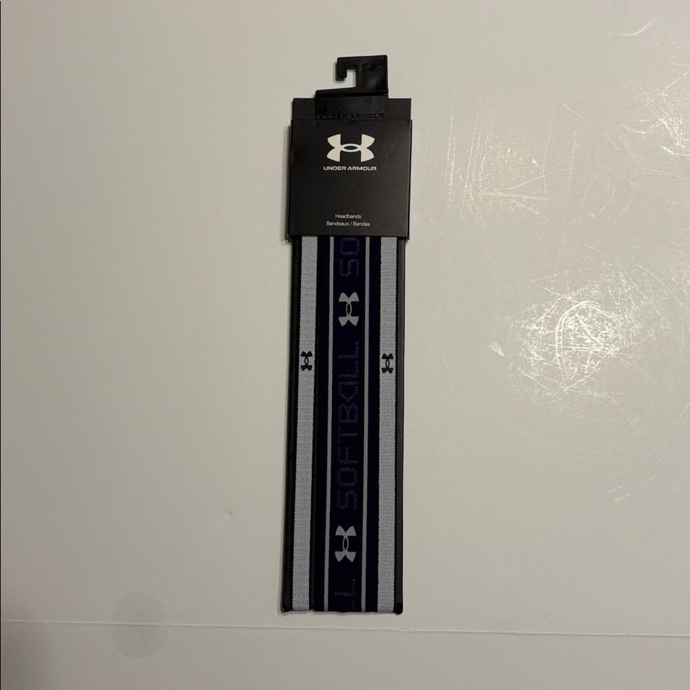 Under Armour Softball Headbands 3 Pack in Blue and Gray - Picture 3 of 7